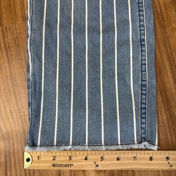 Buffalo David Bitton Blue & White Striped “Richie” Jeans, Mid-Rise,‎ Size 32 NEW - Picture 6 of 9